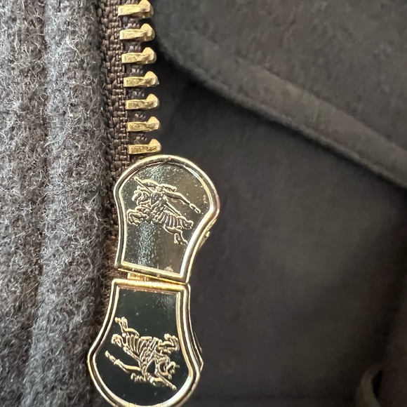 Authentic Burberry Women’s Wool with Toggles Coat, Pea Coat, Green, Size 14 - Picture 13 of 13